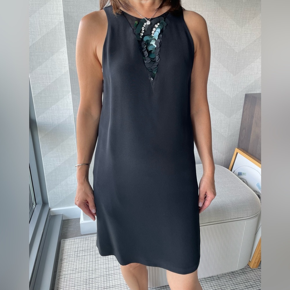 Philip Lim 3.1 black shift dress with sequins